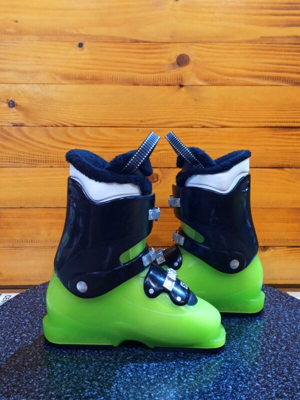 LYŽE SALOMON XMAX JR 110CM + LYŽIARKY SALOMON T3 GREEN 22MP